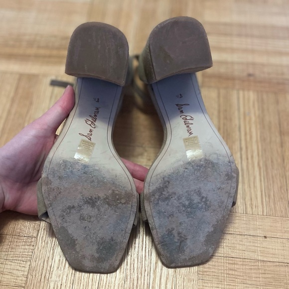 Sam Edelman Daniella Ankle Strap Sandal Oatmeal Suede Size 8.5 - Picture 8 of 9